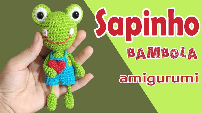 Sapinho bambola amigurumi